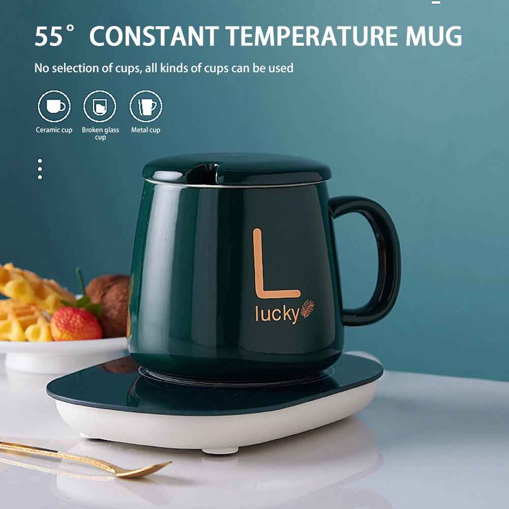 Taza con base calentadora