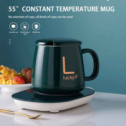 Taza con base calentadora