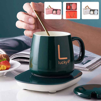 Taza con base calentadora