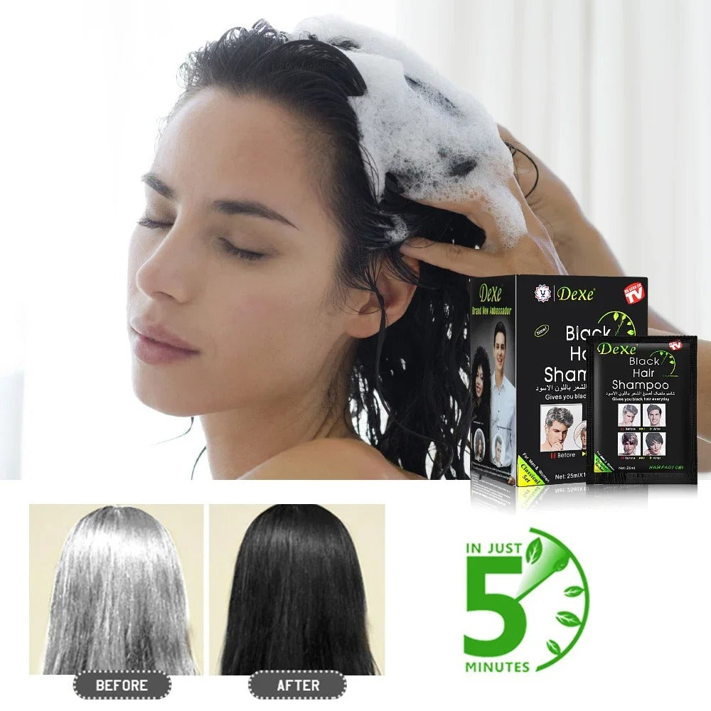 SHAMPOO TINTE O CUBRE CANAS Color NEGRO