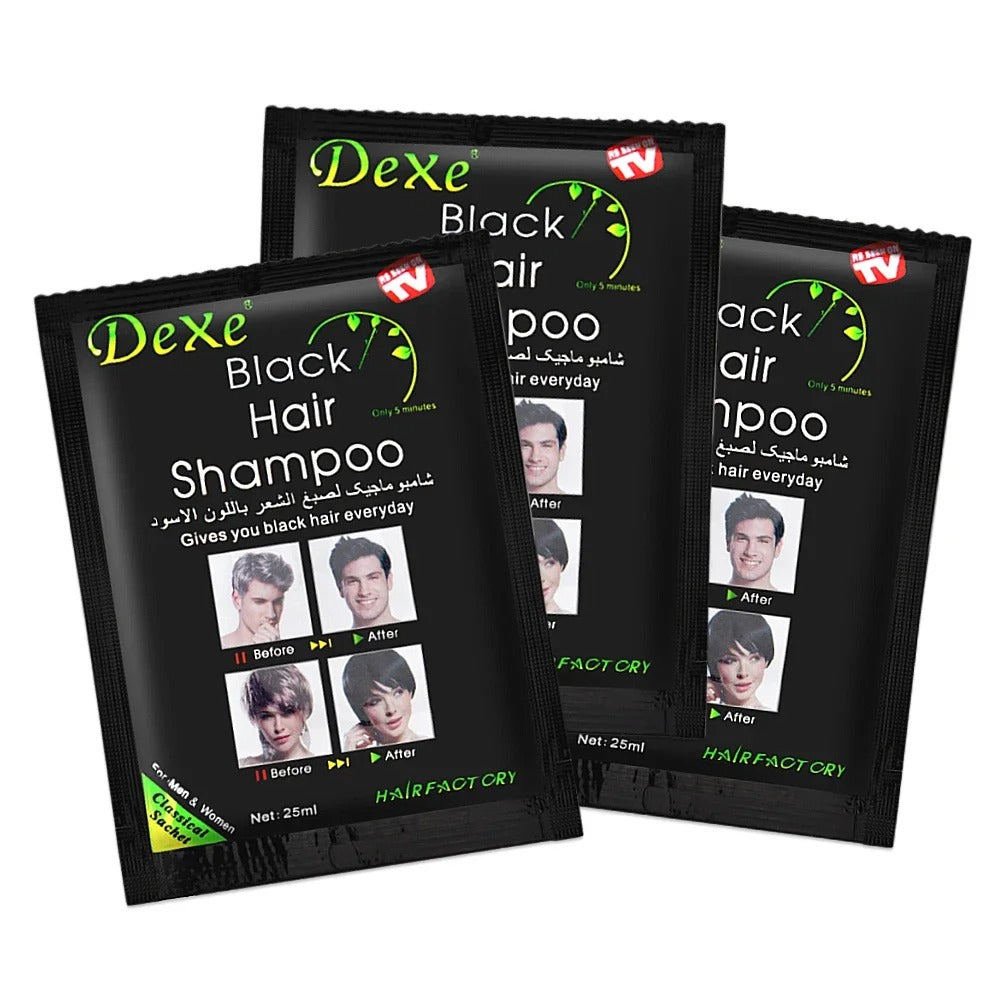 SHAMPOO TINTE O CUBRE CANAS Color NEGRO