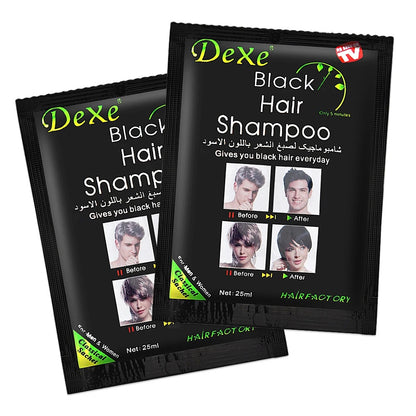 SHAMPOO TINTE O CUBRE CANAS Color NEGRO